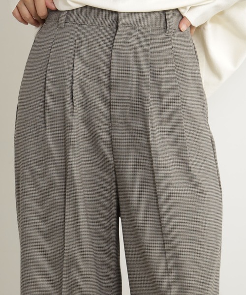 FOUND GOOD（ファウンドグッド）の「チェックワイドパンツ（その他パンツ・レディース・ブラウン系/ブルー系・S/M/L）」の4枚目の写真