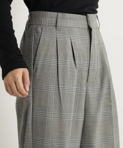 FOUND GOOD（ファウンドグッド）の「チェックワイドパンツ（その他パンツ・レディース・ブラウン系/ブルー系・S/M/L）」の9枚目の写真