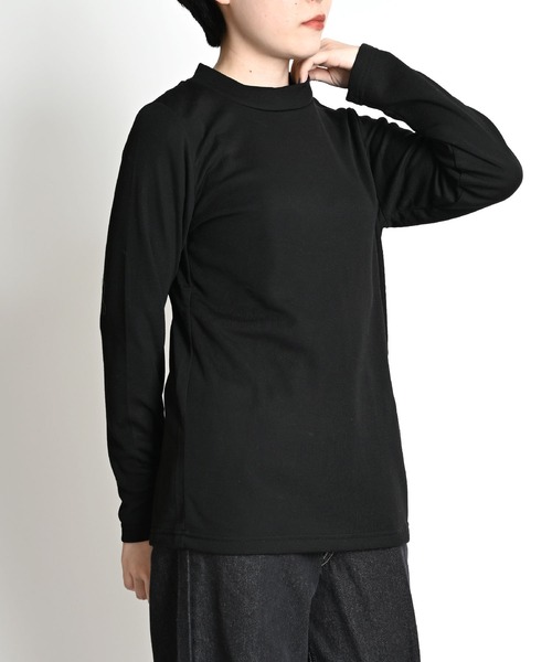 MARAI(マーライ)の「無地 裏起毛 長袖カットソー(Tシャツ/カットソー・レディース・ブルー系その他/イエロー系その他/ピンク系その他/ホワイト系その他2/ブラック系その他2/グレー系その他2/イエロー系その他2/ピンク系その他2/ブルー系その他2/ブルー/イエロー/ピンク/ブラック系その他/ホワイト系その他/グレー系その他/グレー/ブラック/ホワイト・LARGE/X-LARGE/MEDIUM)」の5枚目の写真