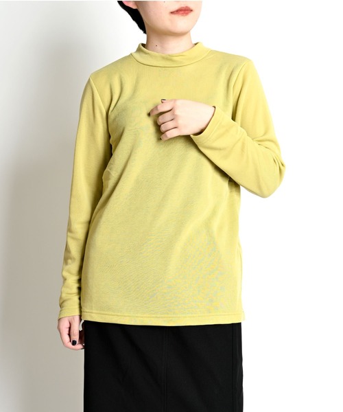 MARAI(マーライ)の「無地 裏起毛 長袖カットソー(Tシャツ/カットソー・レディース・ブルー系その他/イエロー系その他/ピンク系その他/ホワイト系その他2/ブラック系その他2/グレー系その他2/イエロー系その他2/ピンク系その他2/ブルー系その他2/ブルー/イエロー/ピンク/ブラック系その他/ホワイト系その他/グレー系その他/グレー/ブラック/ホワイト・LARGE/X-LARGE/MEDIUM)」の14枚目の写真