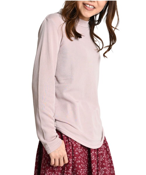 MARAI(マーライ)の「無地 裏起毛 長袖カットソー(Tシャツ/カットソー・レディース・ブルー系その他/イエロー系その他/ピンク系その他/ホワイト系その他2/ブラック系その他2/グレー系その他2/イエロー系その他2/ピンク系その他2/ブルー系その他2/ブルー/イエロー/ピンク/ブラック系その他/ホワイト系その他/グレー系その他/グレー/ブラック/ホワイト・LARGE/X-LARGE/MEDIUM)」の17枚目の写真