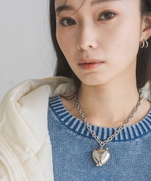 【BIMBA Y LOLA】ハートチェーンネックレス Gold hearts chain necklace