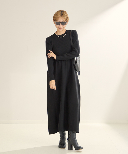 plage（プラージュ）の「rib combi ニット ドレス（ワンピース）」 - WEAR