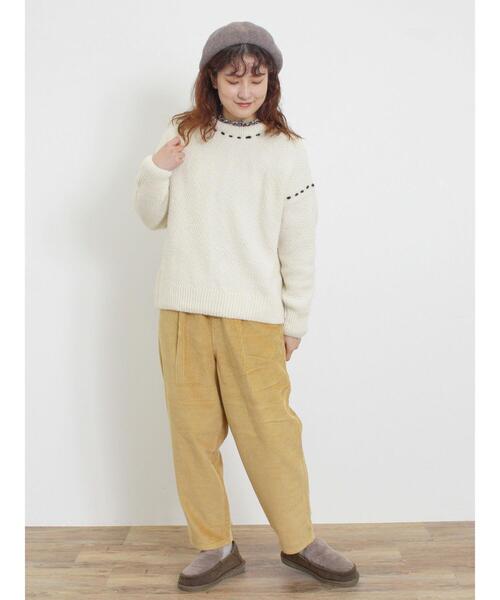 コーデュロイテーパードパンツ（その他パンツ）｜Samansa Mos2（サマンサ モスモス）