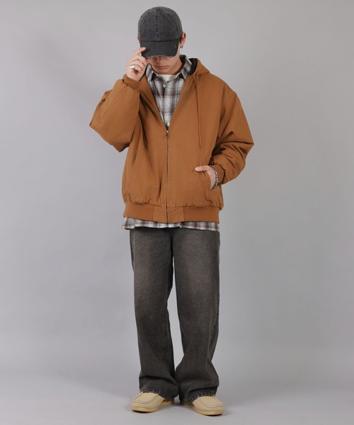 SPINNS（スピンズ）の「ストリート＆古着MIX/トレンドカラーで差をつける！着回し自在のチェックシャツ（シャツ/ブラウス・メンズ・ブラウン系その他2/ブラウン系その他/ネイビー系1/ネイビー系・ONESIZE）」の14枚目の写真