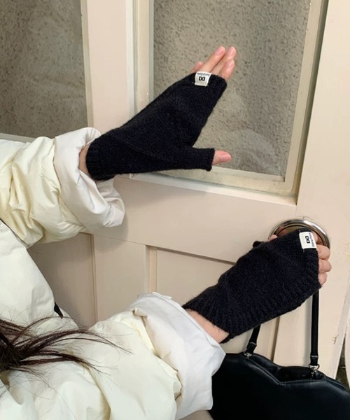 リックオウエンス　手袋　ニット　オープンフィンガー リックオウエンス 手袋 ニット オープンフィンガー RICK OWENS