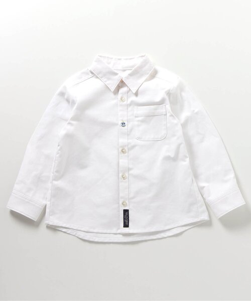 BREEZE（ブリーズ）の「【フォーマル対応】レギュラーカラーシャツ（シャツ/ブラウス・キッズ・オフホワイト/ストライプ・90/100/110/120/130）」の5枚目の写真