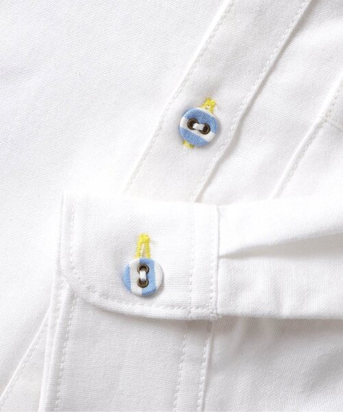 BREEZE（ブリーズ）の「【フォーマル対応】レギュラーカラーシャツ（シャツ/ブラウス・キッズ・オフホワイト/ストライプ・90/100/110/120/130）」の6枚目の写真