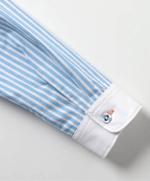 BREEZE（ブリーズ）の「【フォーマル対応】レギュラーカラーシャツ（シャツ/ブラウス・キッズ・オフホワイト/ストライプ・90/100/110/120/130）」の12枚目の写真