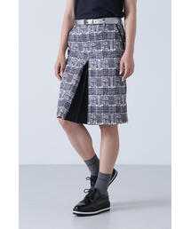 【St ANDREWS】千鳥 グレンチェックプリントスカート (WOMENS)