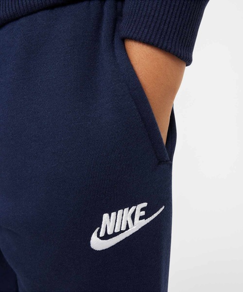 NIKE（ナイキ）の「ナイキ スポーツウェア クラブ ベビー ツーピース ラグビー ストライプ クルー セットアップ / Nike Sportswear Club Toddler 2-Piece Rugby Stripe Crew Set HQ7811-410 Midnight Navy（セットアップ・キッズ・ネイビー・100/90/95）」の7枚目の写真
