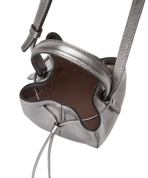 ANAYI（アナイ）の「◇メタリックバケットミニバッグ（ショルダーバッグ・レディース・シルバー・FREE）」の7枚目の写真