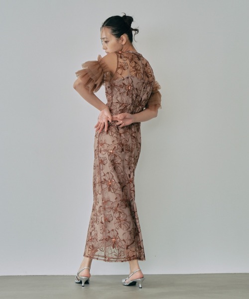 スーツ・フォーマル・ドレス ANDRESD key neck embroidery dress key neck embroidery dress | ANDRESD