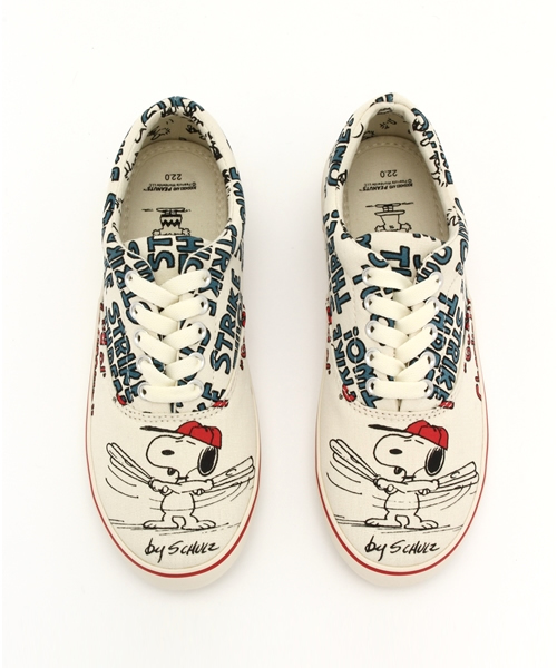 Sneakers.（スネイカーズ）の「ローカットシューズ　野球スヌーピー柄（スニーカー・レディース・ナチュラル・22/24/25/23/26/27）」の9枚目の写真