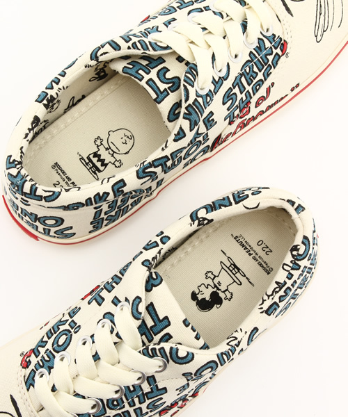 Sneakers.（スネイカーズ）の「ローカットシューズ　野球スヌーピー柄（スニーカー・レディース・ナチュラル・22/24/25/23/26/27）」の4枚目の写真