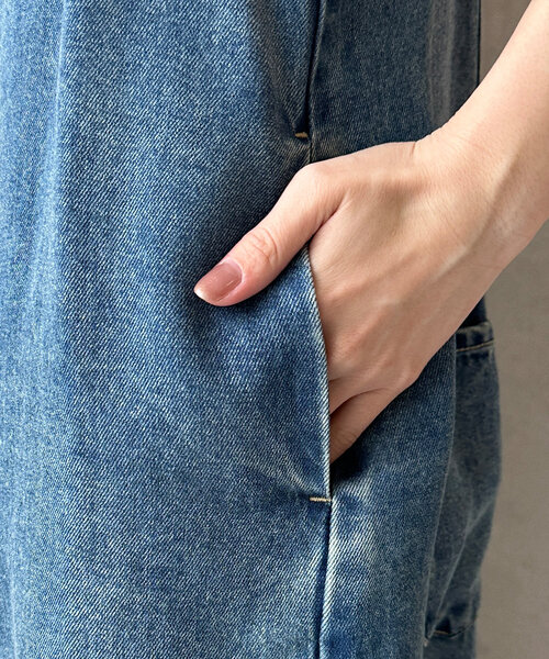 リヨセルデニムジャンスカ（ワンピース）｜DouDou（ドゥドゥ）の