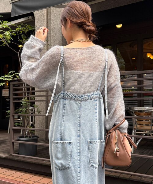 セール】リヨセルデニムジャンスカ（ワンピース）｜DouDou（ドゥドゥ