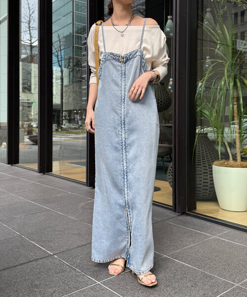 DouDou/リヨセルデニムジャンスカ リヨセルデニムジャンスカ（ワンピース）｜DouDou（ドゥドゥ）の