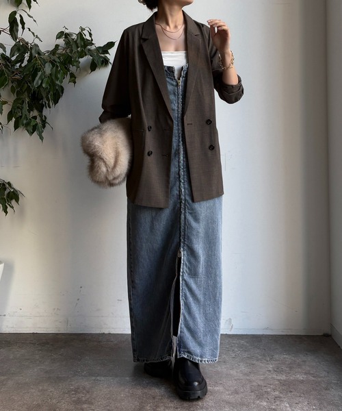 セール】リヨセルデニムジャンスカ（ワンピース）｜DouDou（ドゥドゥ