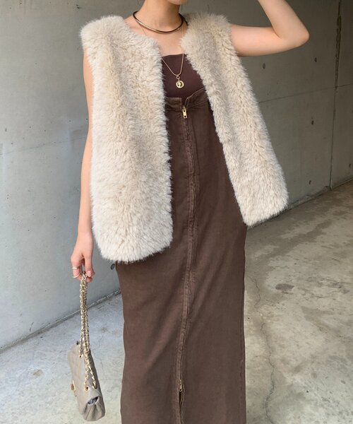 DouDou(ドゥドゥ)の「リヨセルデニムジャンスカ(ワンピース・レディース・ブルー/ベージュ/ブルー系その他/ホワイト/ブラック/ブラウン/ブラック系その他2・36/38)」の8枚目の写真