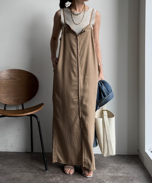DouDou（ドゥドゥ）の「リヨセルデニムジャンスカ（ワンピース）」 - WEAR