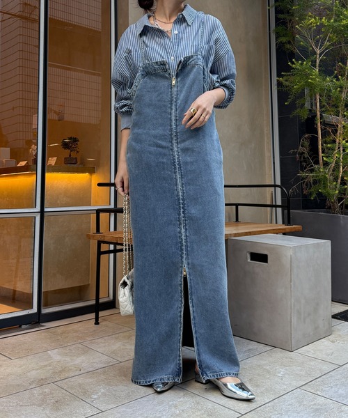 リヨセルデニムジャンスカ（ワンピース）｜DouDou（ドゥドゥ）の