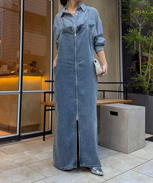 リヨセルデニムジャンスカ（ワンピース）｜DouDou（ドゥドゥ）の
