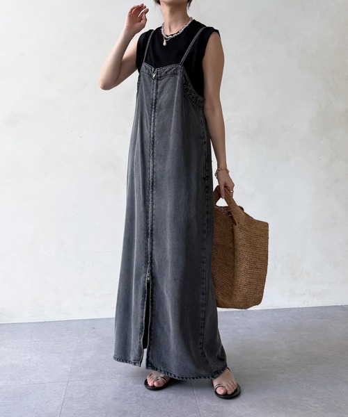 DouDou（ドゥドゥ）の「リヨセルデニムジャンスカ（ワンピース）」 - WEAR