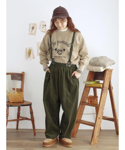 Samansa Mos2（サマンサ モスモス）の「アニマルジャカードニット（ニット/セーター・レディース・イエロー/キナリ/ブルー/ベージュ・F）」の12枚目の写真