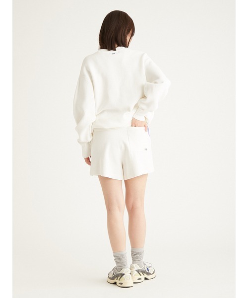 emmi（エミ）の「【10th】emmiロゴミラノリブトップス（Tシャツ