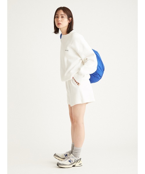emmi（エミ）の「【10th】emmiロゴミラノリブトップス（Tシャツ