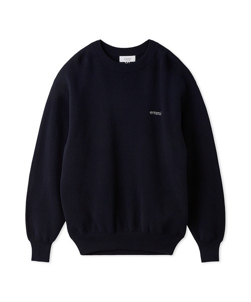 emmi（エミ）の「【10th】emmiロゴミラノリブトップス（Tシャツ