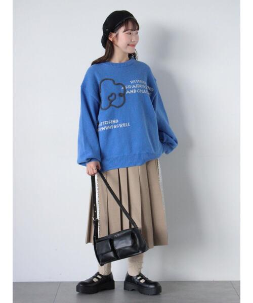 ehka sopo(エヘカソポ)の「サイドラインプリーツスカート(スカート・レディース・カーキ/ベージュ/チャコールグレー・F)」の19枚目の写真