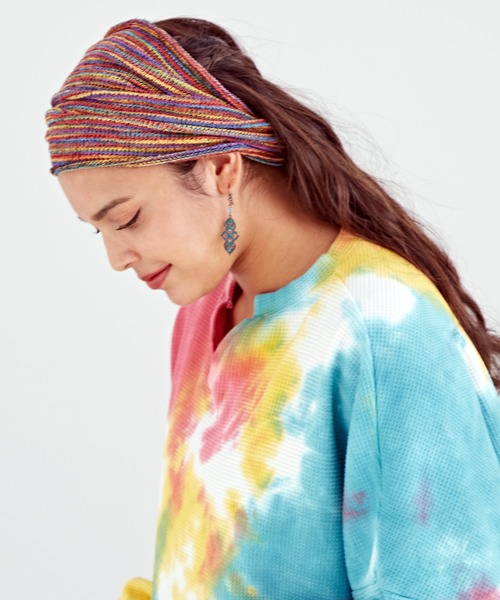 チャイハネ(チャイハネ)の「【チャイハネ】マジカルヘアバンド(ヘアバンド・レディース・ブラウン/グリーン/レインボー/レッド系その他/ホワイト/パープル/ブルー/ターコイズブルー/ブラック/スカイブルー・FREE)」の14枚目の写真