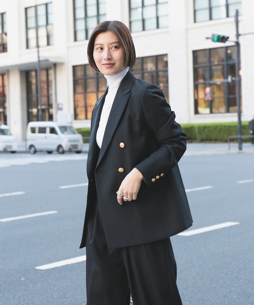 ドライギャバジン 6ボタン ダブルジャケット（テーラードジャケット