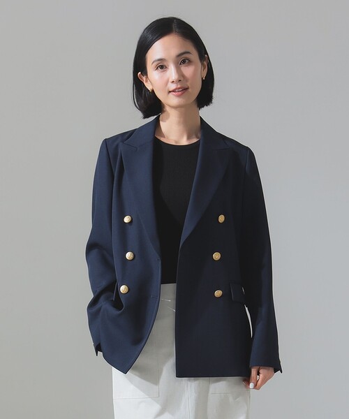 ドライギャバジン 6ボタン ダブルジャケット（テーラード