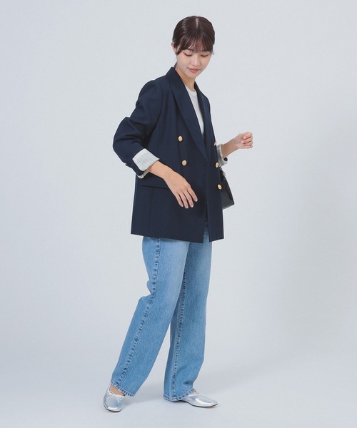 ドライギャバジン 6ボタン ダブルジャケット（テーラード