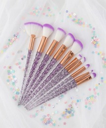 histoire（イストワール）の「コンクシェルグリッターメイクブラシ10本セット（メイクブラシ）」