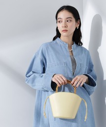 バンブーハンドルミニバケツバッグ