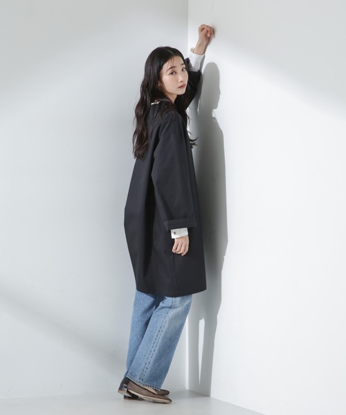 NANO universe（ナノユニバース）の「撥水&花粉ガードノーカラーコート（ノーカラーコート・レディース・ベージュ/ネイビー/アイボリー・FREE）」の15枚目の写真