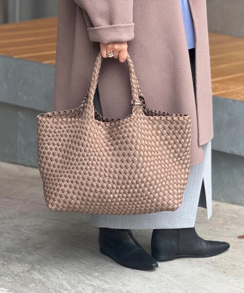 メッシュトートバッグ ベージュ×ネイビー メッシュトートバッグ ベージュ×ネイビー メッシュトートバッグ