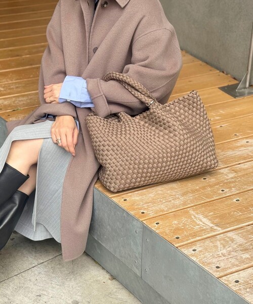 NOLLEY’S（ノーリーズ）の「メッシュトートバッグM【MD 二見☆別注カラーあり】（トートバッグ・レディース・ベージュ/ブラック/ボルドー/グレー/ベージュ系その他2/ベビーピンク・FREE）」の9枚目の写真