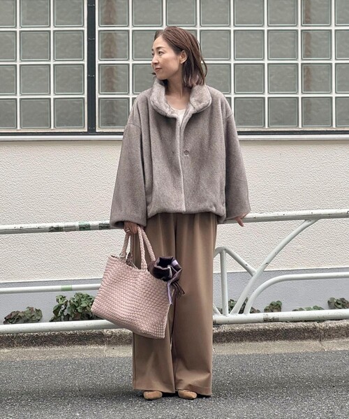 NOLLEY’S（ノーリーズ）の「メッシュトートバッグM【MD 二見☆別注カラーあり】（トートバッグ・レディース・ベージュ/ブラック/ボルドー/グレー/ベージュ系その他2/ベビーピンク・FREE）」の13枚目の写真