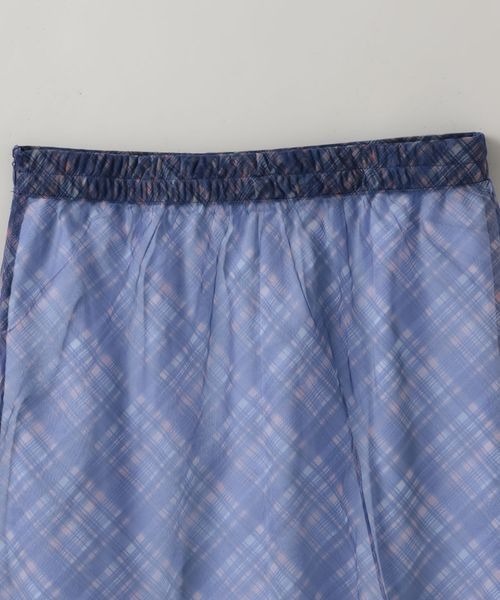 JEANASIS（ジーナシス）の「シアーチェックペンシルスカート/322505（スカート・レディース・ブラック系その他/ブルー系その他・FREE）」の8枚目の写真