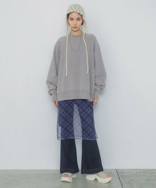 JEANASIS（ジーナシス）の「シアーチェックペンシルスカート/322505（スカート・レディース・ブラック系その他/ブルー系その他・FREE）」の18枚目の写真