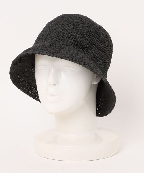 polcadot（ポルカドット）の「paper basic crochet hat／ペーパーベーシック かぎ針編みハット（ハット・レディース・グレー/ブラック/ベージュ/キャメル・FREE）」の6枚目の写真