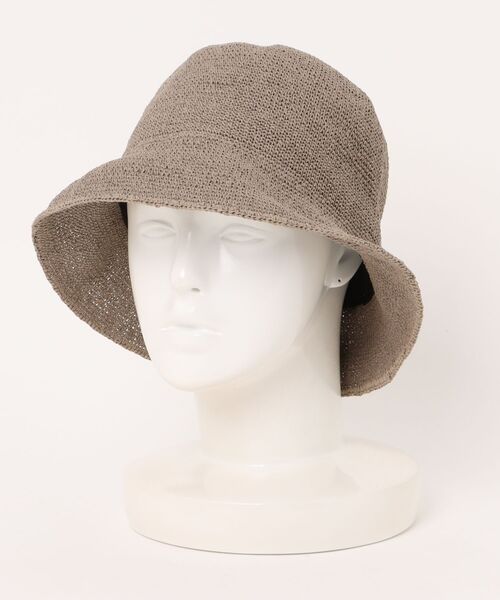 polcadot（ポルカドット）の「paper basic crochet hat／ペーパーベーシック かぎ針編みハット（ハット・レディース・グレー/ブラック/ベージュ/キャメル・FREE）」の7枚目の写真