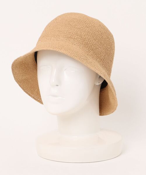 polcadot（ポルカドット）の「paper basic crochet hat／ペーパーベーシック かぎ針編みハット（ハット・レディース・グレー/ブラック/ベージュ/キャメル・FREE）」の8枚目の写真