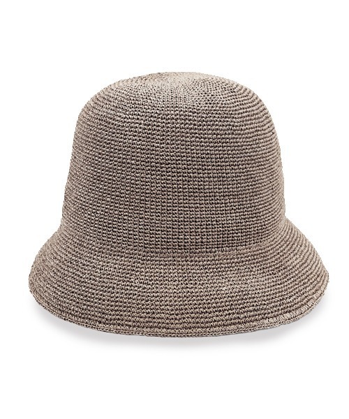 polcadot（ポルカドット）の「paper basic crochet hat／ペーパーベーシック かぎ針編みハット（ハット・レディース・グレー/ブラック/ベージュ/キャメル・FREE）」の15枚目の写真