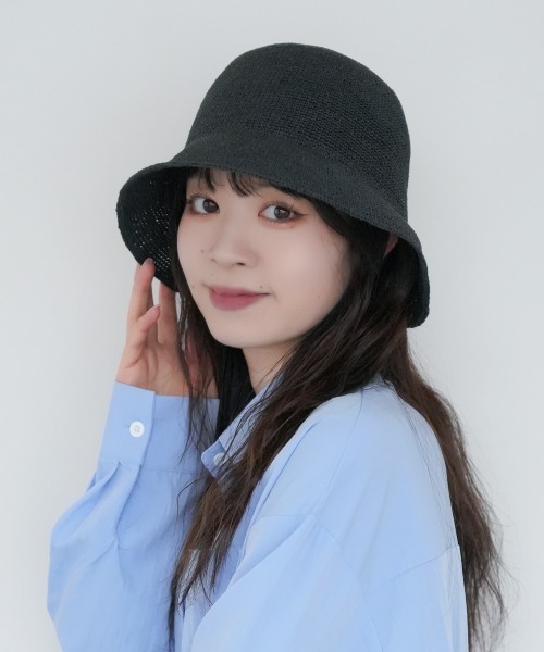 polcadot（ポルカドット）の「paper basic crochet hat／ペーパーベーシック かぎ針編みハット（ハット・レディース・グレー/ブラック/ベージュ/キャメル・FREE）」の11枚目の写真